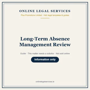 Long-Term Absence Management Review — Guide – guide