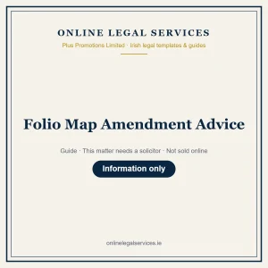 Folio Map Amendment Advice – guide