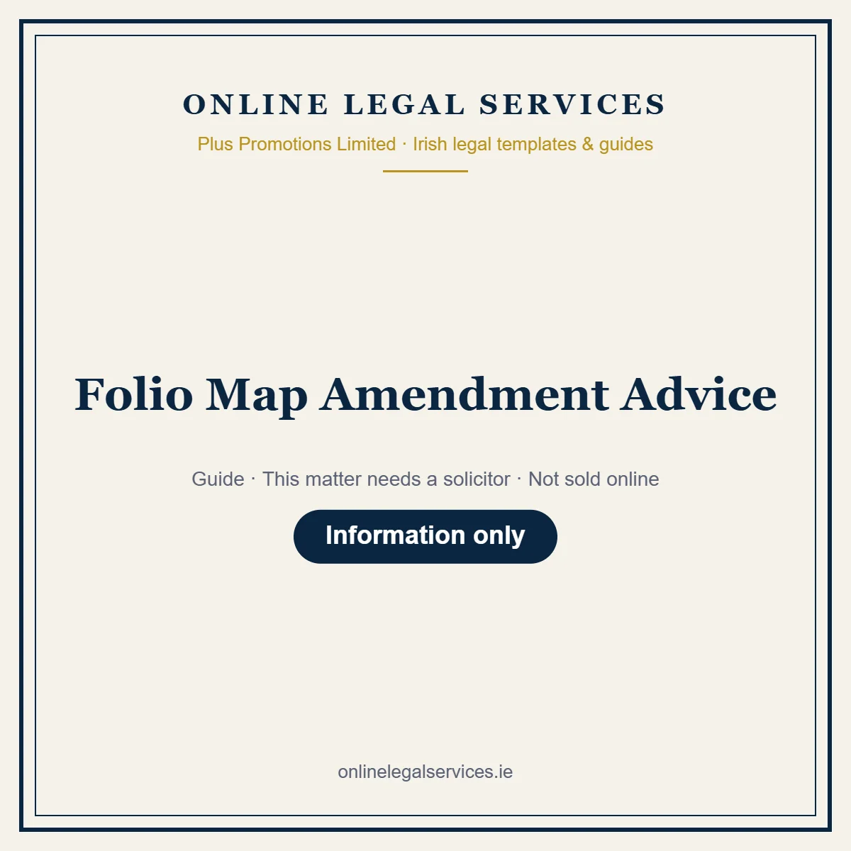 Folio Map Amendment Advice – guide