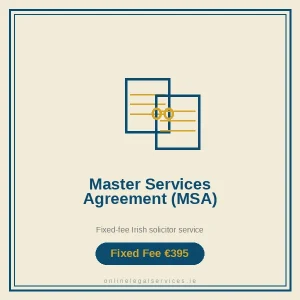 Master Services Agreement (MSA) — Fixed-fee Irish solicitor service · onlinelegalservices.ie