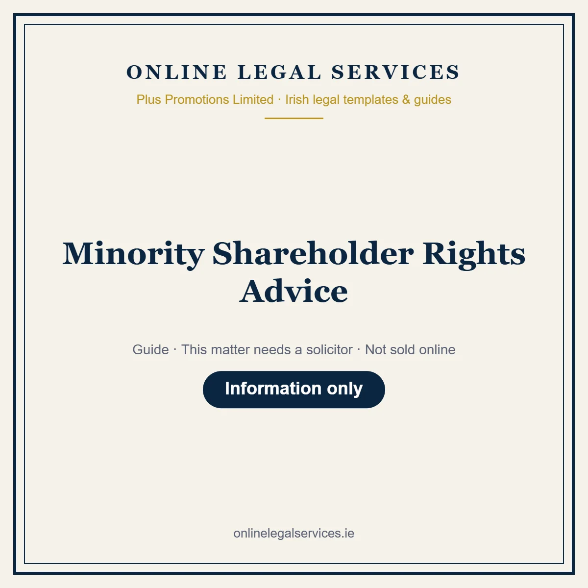Minority Shareholder Rights Advice — Guide – guide