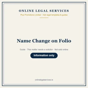 Name Change on Folio – guide