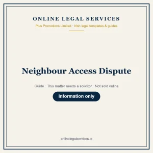 Neighbour Access Dispute – guide