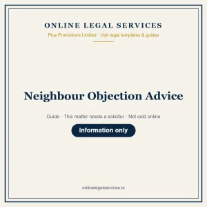 Neighbour Objection Advice – guide
