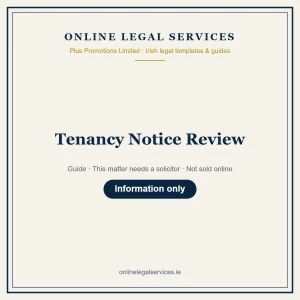 Tenancy Notice Review – guide