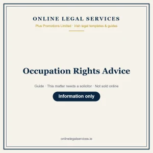 Occupation Rights Advice – guide