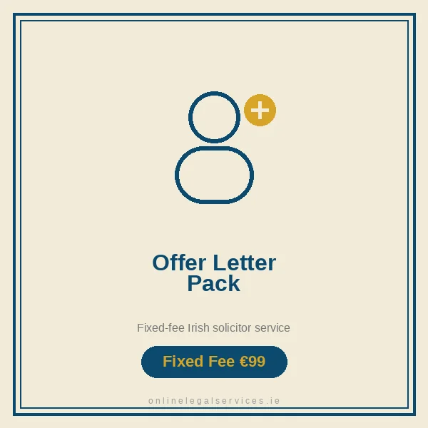 Offer Letter Pack — Fixed-fee Irish solicitor service · onlinelegalservices.ie