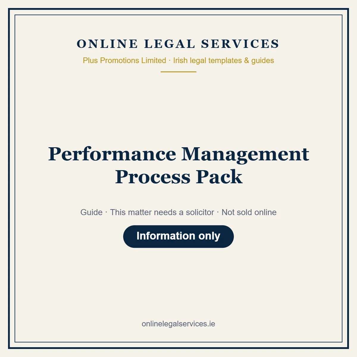 Performance Management Process Pack – guide