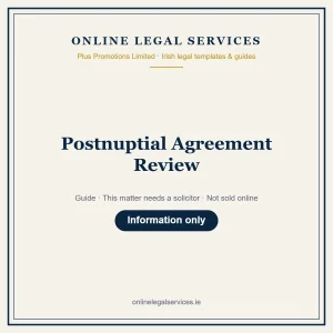 Postnuptial Agreement Review – guide