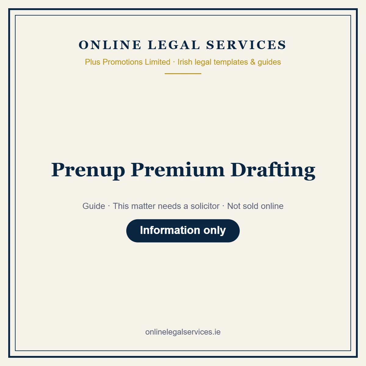 Prenup Premium Drafting – guide