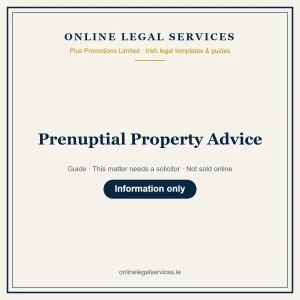 Prenuptial Property Advice — Guide – guide