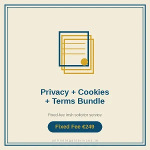 Privacy + Cookies + Terms Bundle — Fixed-fee Irish solicitor service · onlinelegalservices.ie