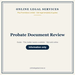 Probate Document Review – guide