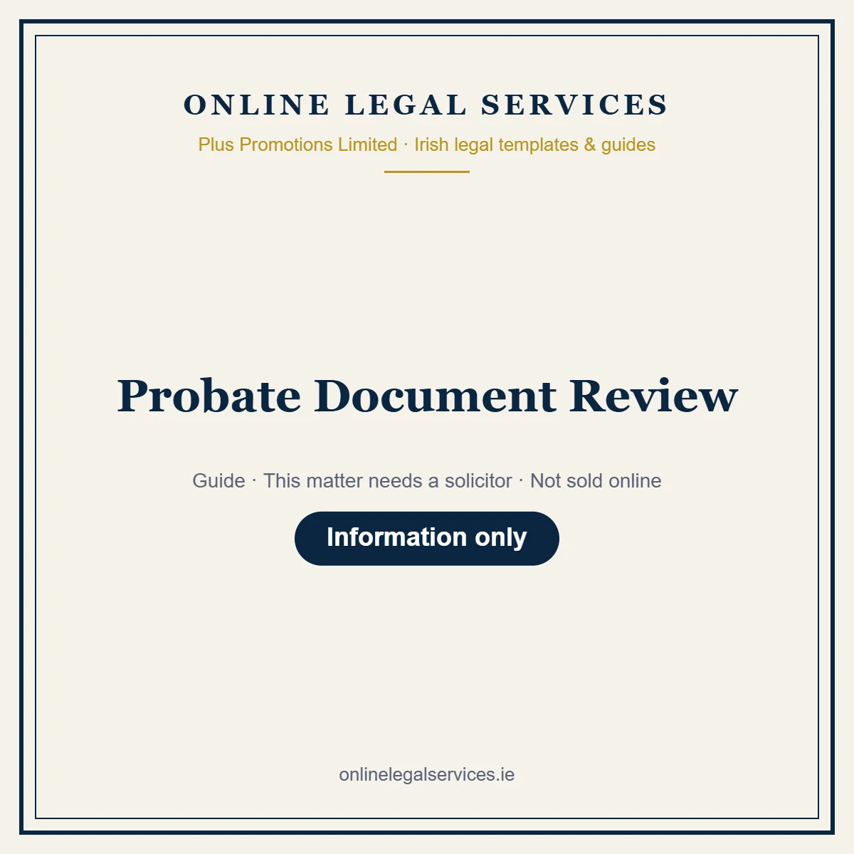 Probate Document Review – guide