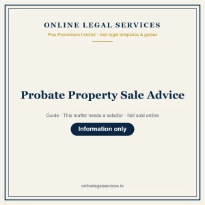 Probate Property Sale Advice – guide