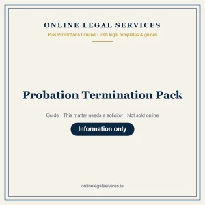 Probation Termination Pack – guide