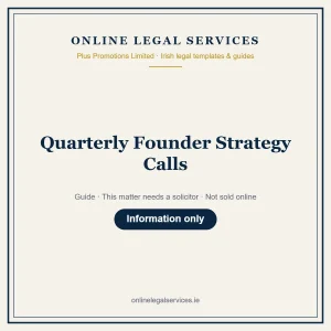 Quarterly Founder Strategy Calls – guide