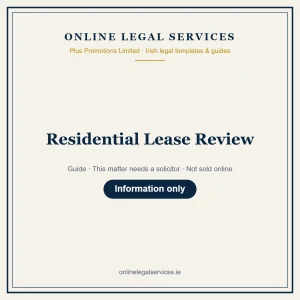 Residential Lease Review – guide