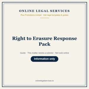 Right to Erasure Response Pack – guide