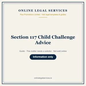 Section 117 Child Challenge Advice – guide
