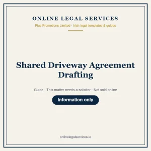 Shared Driveway Agreement Drafting – guide