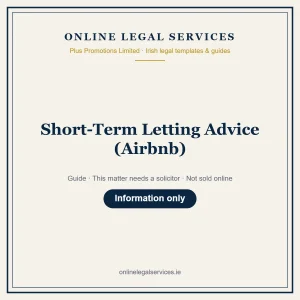 Short-Term Letting Advice (Airbnb) – guide