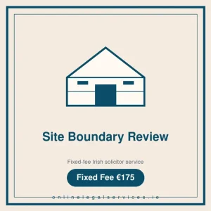 Site Boundary Review — Fixed-fee Irish solicitor service · onlinelegalservices.ie
