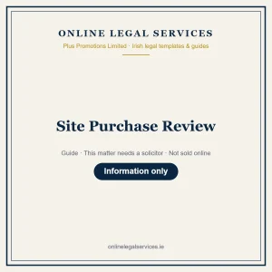 Site Purchase Review – guide