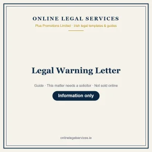 Legal Warning Letter – guide