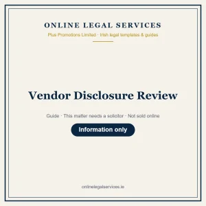 Vendor Disclosure Review – guide