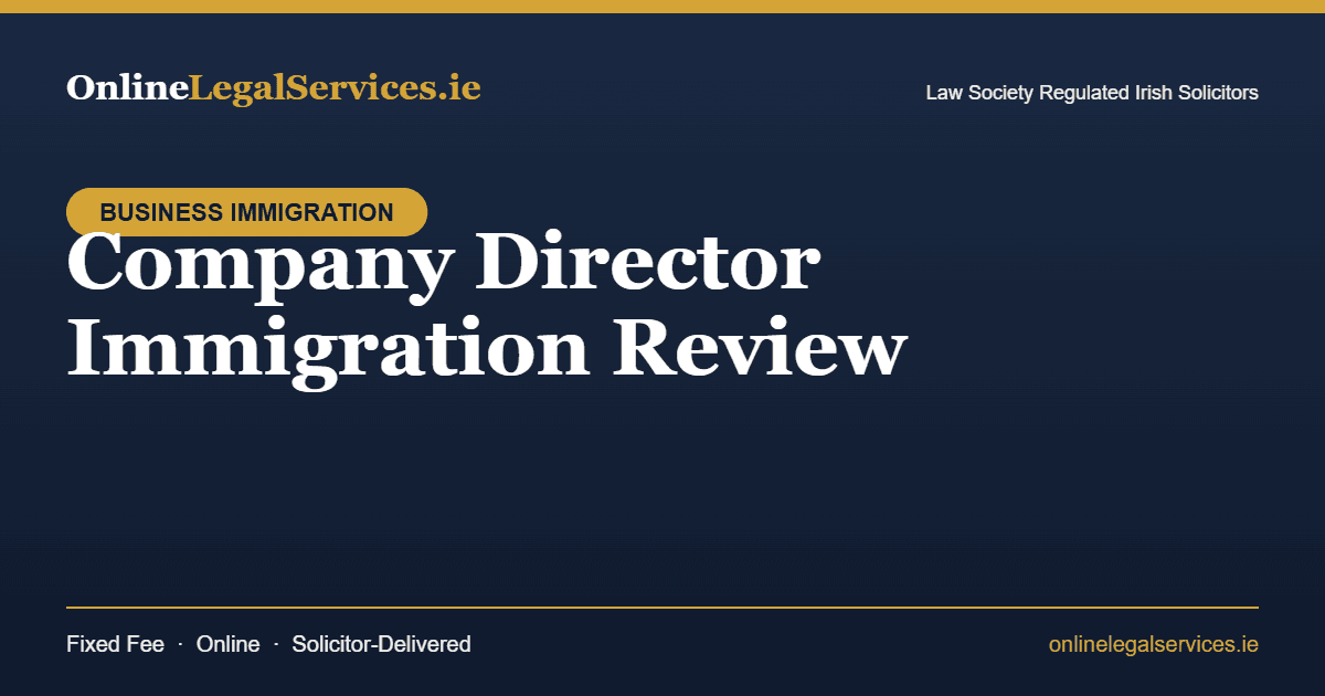 Company Director Immigration Review