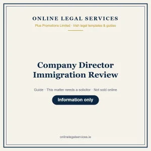 Company Director Immigration Review – guide