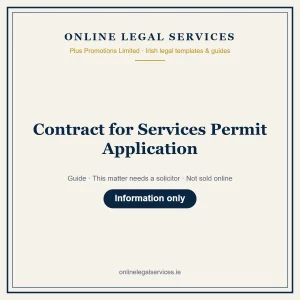 Contract for Services Permit Application – guide