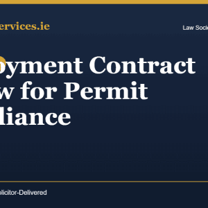 Employment Contract Review for Permit Compliance