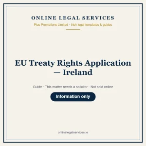 EU Treaty Rights Application — Ireland – guide