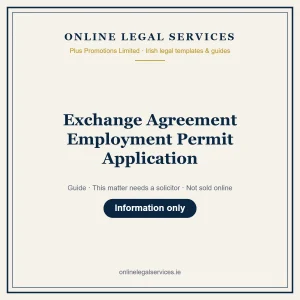 Exchange Agreement Employment Permit Application – guide