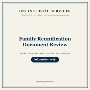 Family Reunification Document Review – guide