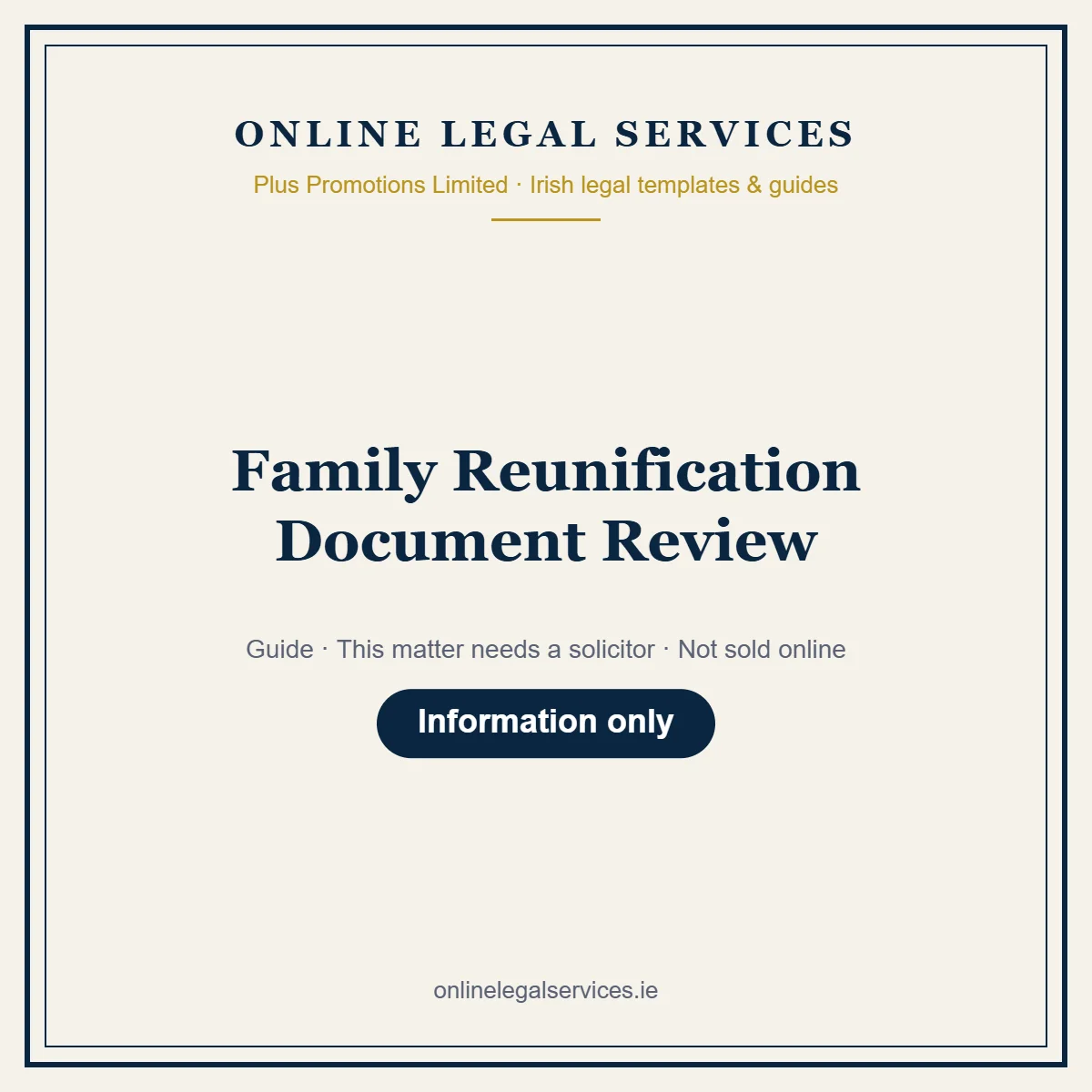 Family Reunification Document Review – guide