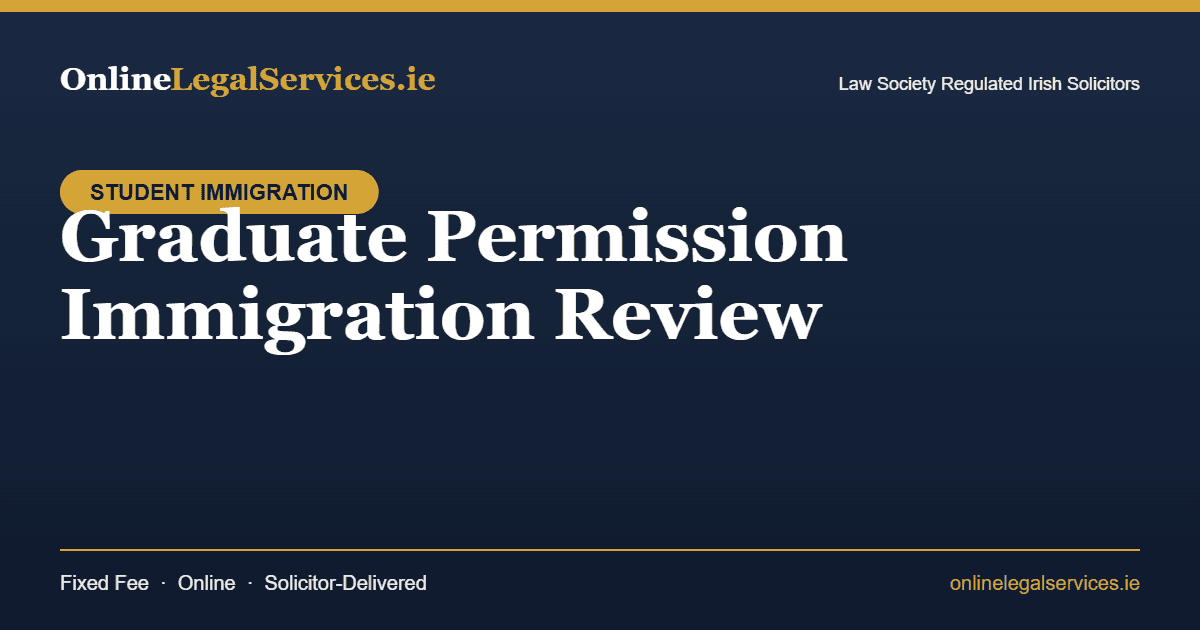 Graduate Permission Immigration Review