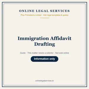 Immigration Affidavit Drafting – guide