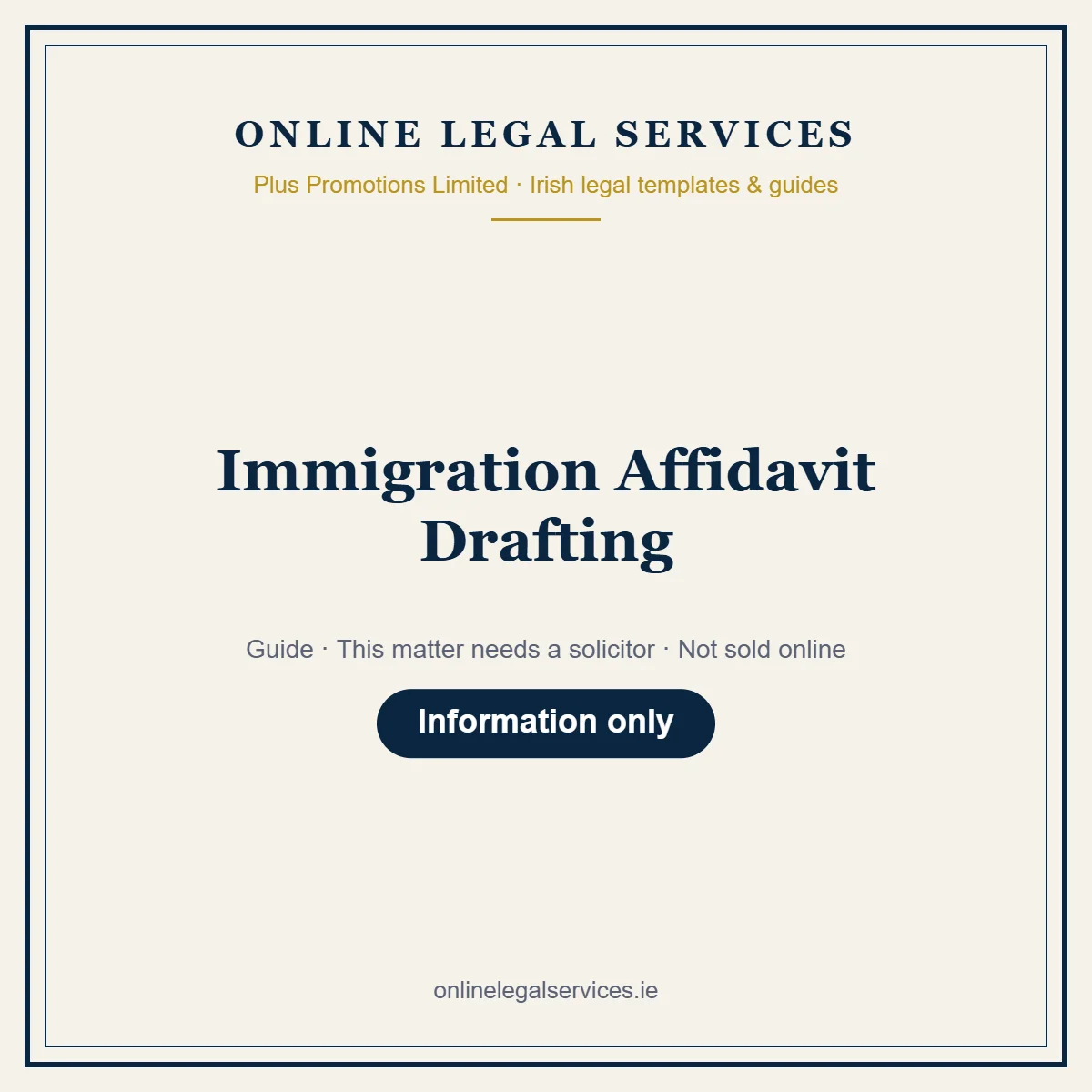 Immigration Affidavit Drafting – guide