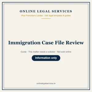 Immigration Case File Review – guide