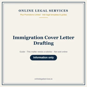 Immigration Cover Letter Drafting – guide