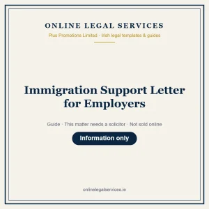 Immigration Support Letter for Employers – guide