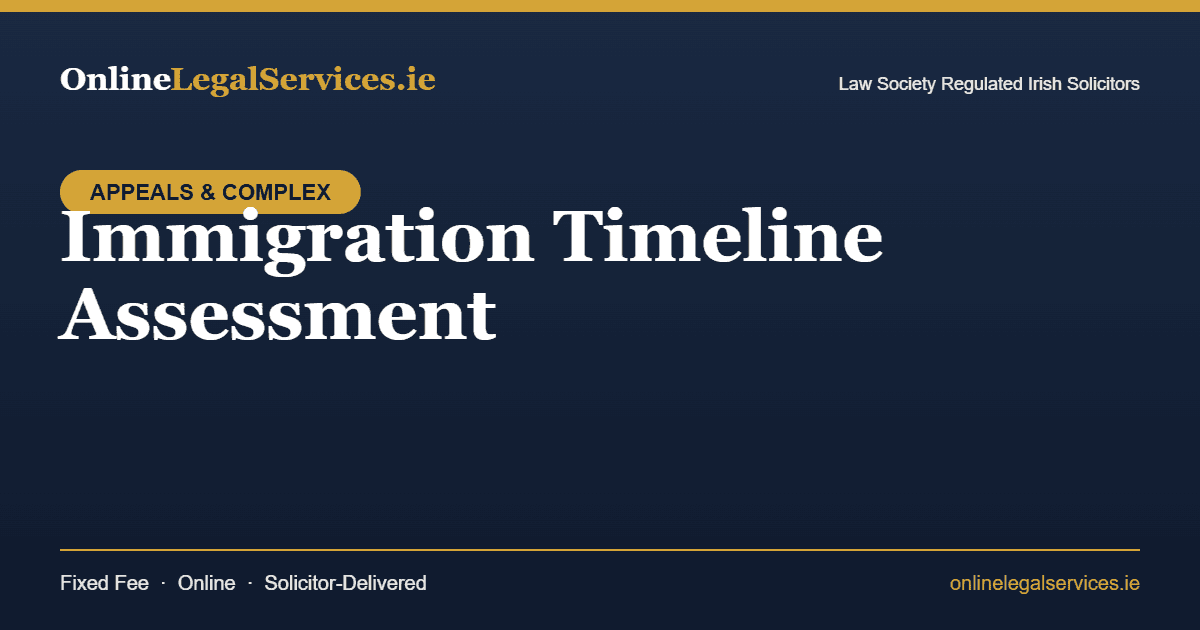 Immigration Timeline Assessment