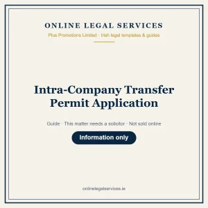 Intra-Company Transfer Permit Application – guide