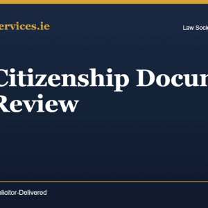 Irish Citizenship Document Pack Review