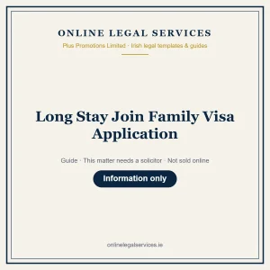 Long Stay Join Family Visa Application – guide
