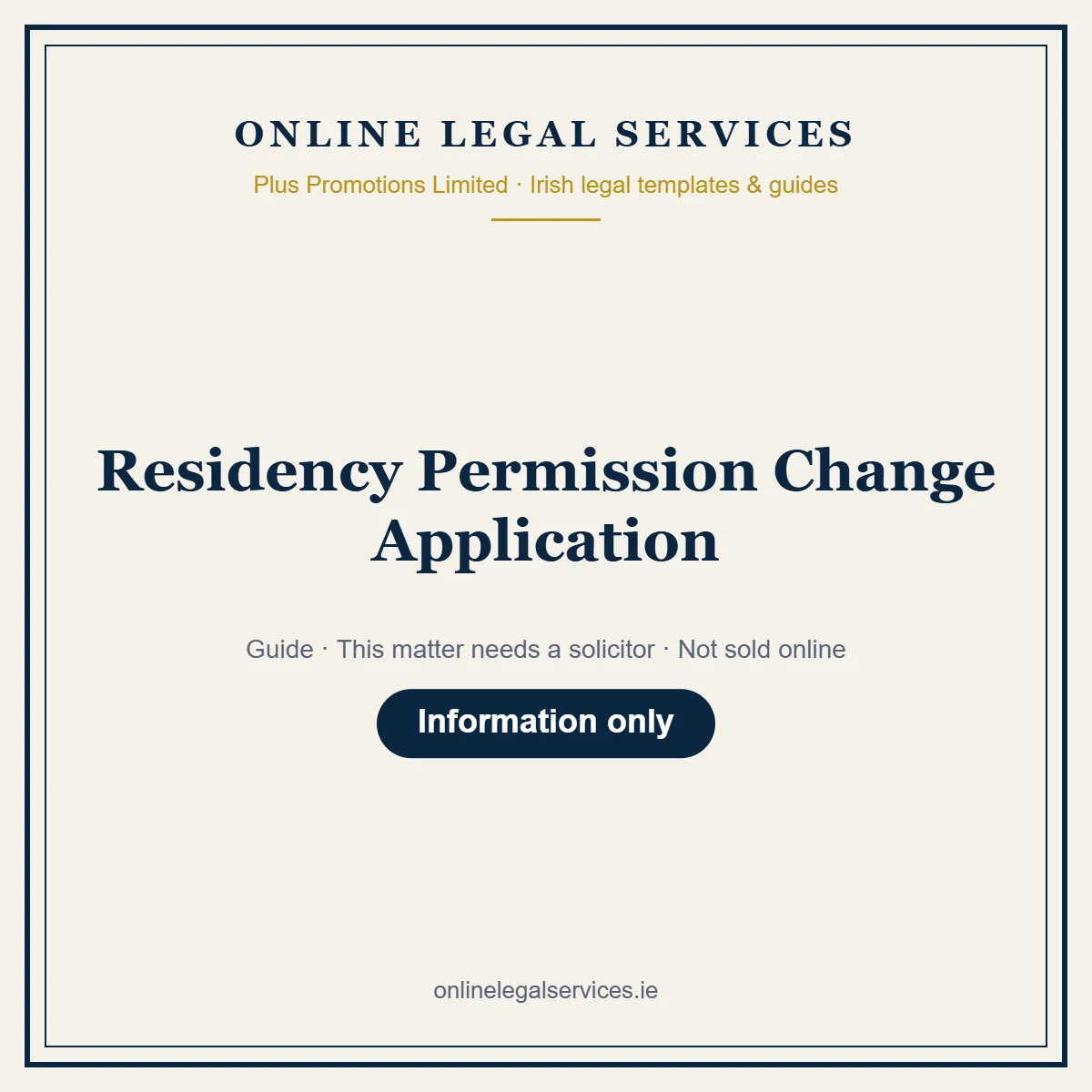 Residency Permission Change Application – guide