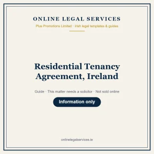 Residential Tenancy Agreement, Ireland – guide